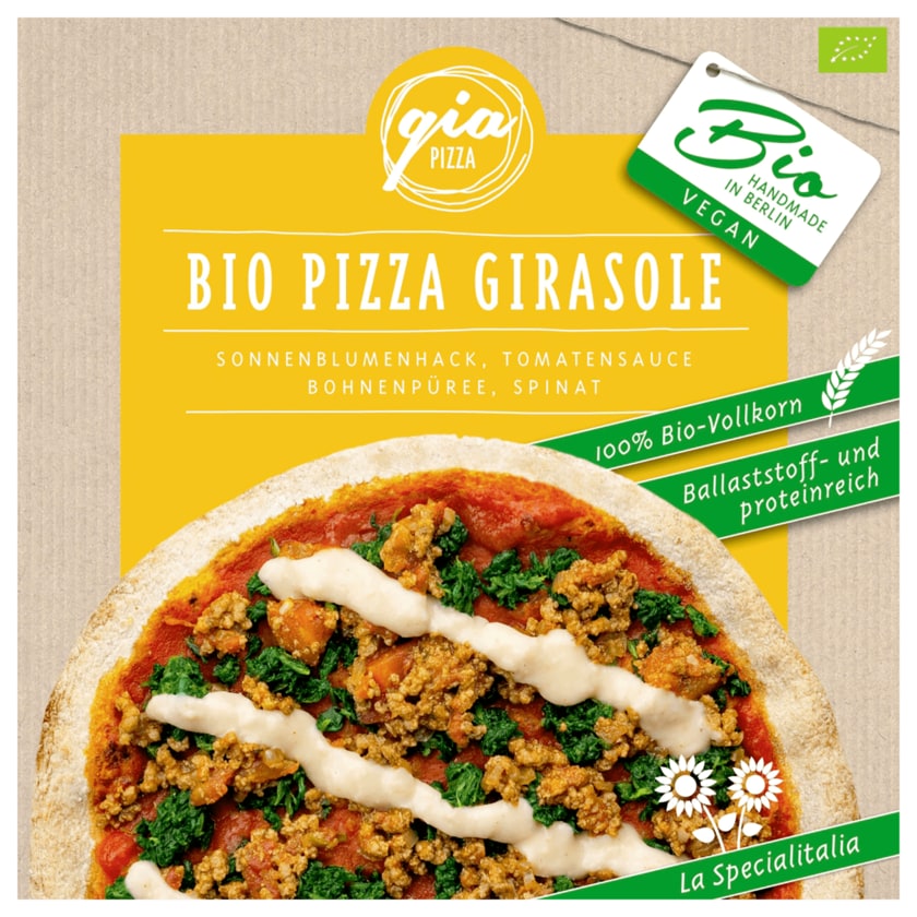 GiaPIZZA Bio Pizza Girasole vegan 360g